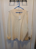 Cream V-neck Sweater